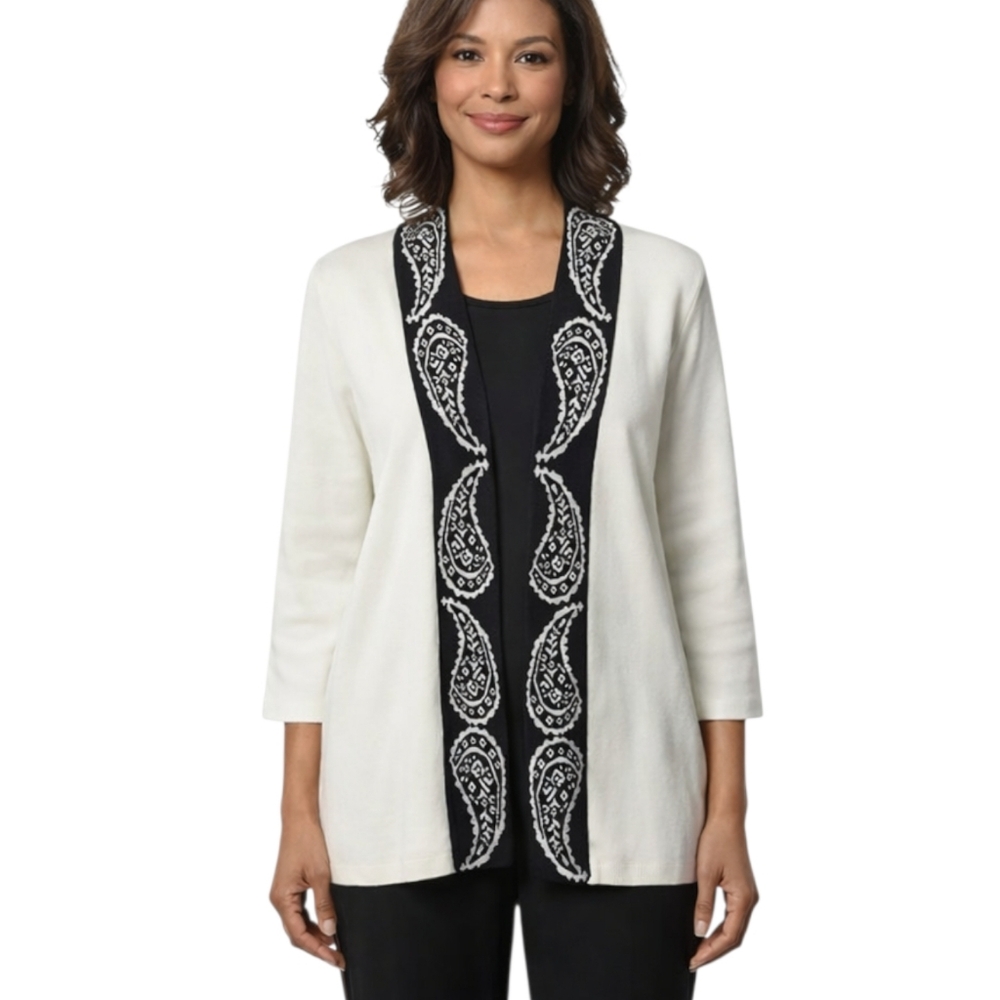 Mercer Street Studios Open Front Cardigan Size Medium